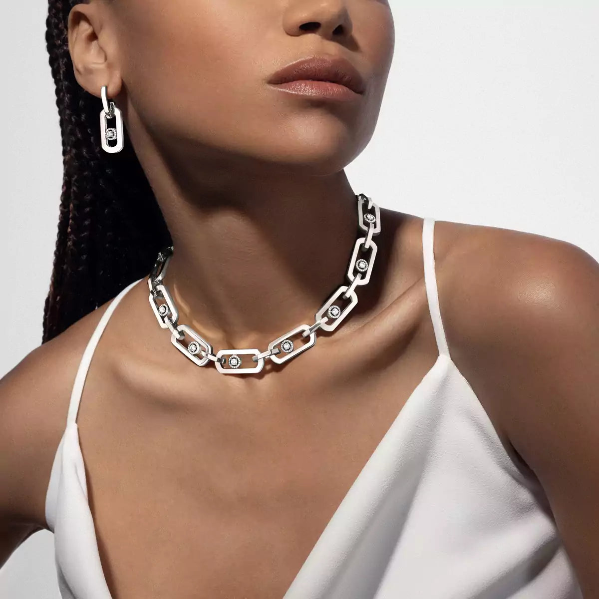 [Renovia Jewelry] So Move XL Diamond Hoop Earring