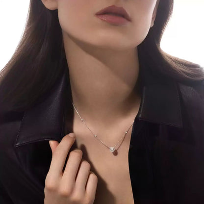 [Renovia Jewelry]Diamond Necklace 0,20ct Brilliant Shape Joy