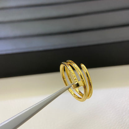 [Renovia Jewelry]SMOOTH THREE-BAND NAIL RING