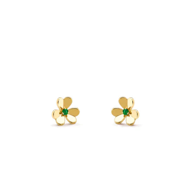 [Renovia Jewelry]FRIVOLE  FLOWER MALACHITE EARRINGS