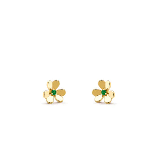 [Renovia Jewelry]FRIVOLE  FLOWER MALACHITE EARRINGS