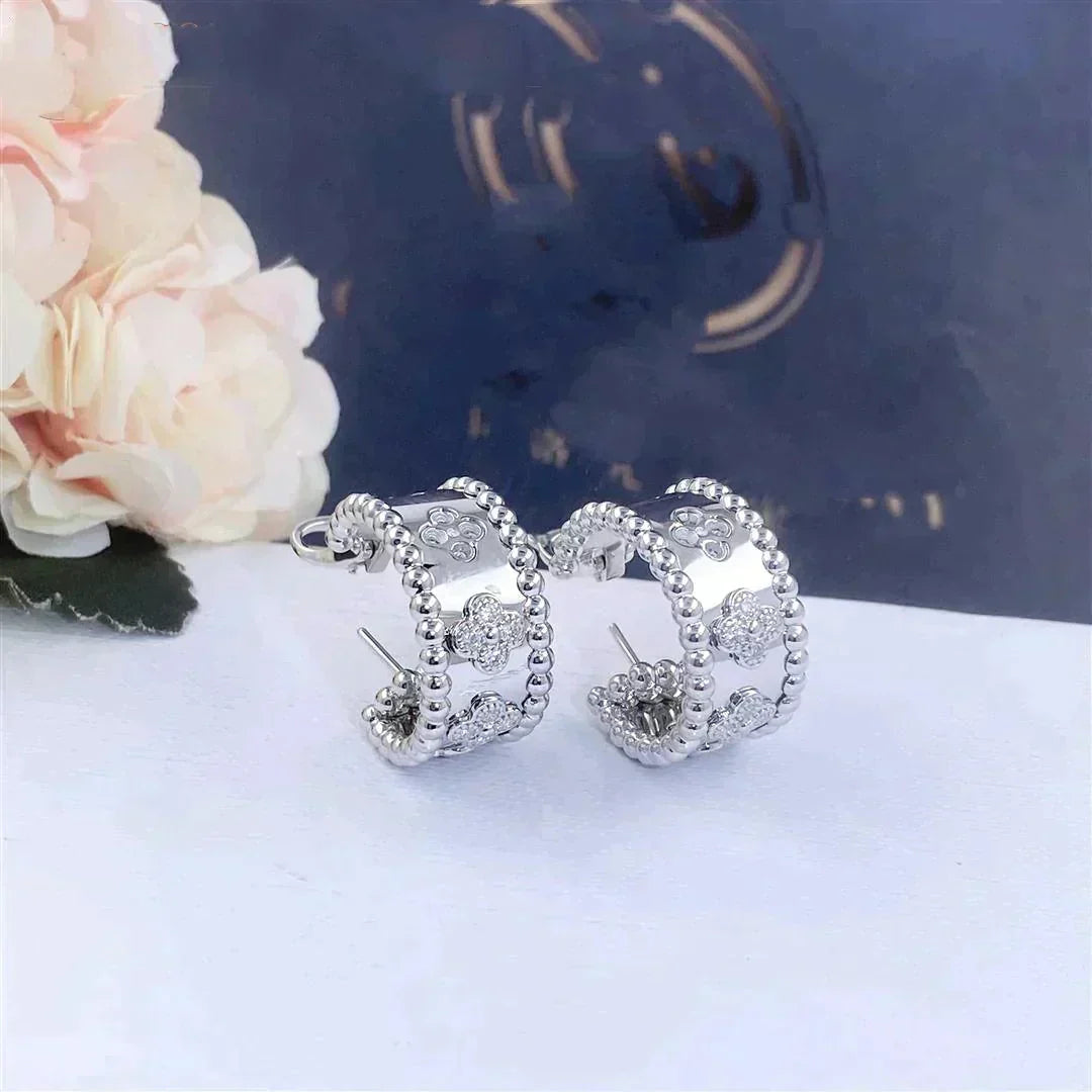 [レノビアジュエリー]ペルレー ダイヤモンド ピアス