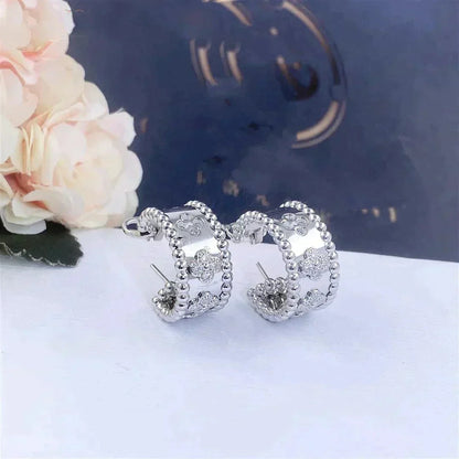 [レノビアジュエリー]ペルレー ダイヤモンド ピアス