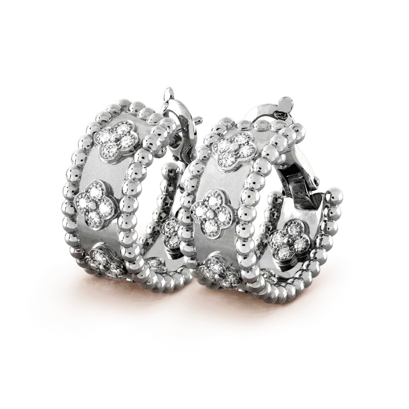 [レノビアジュエリー]ペルレー ダイヤモンド ピアス
