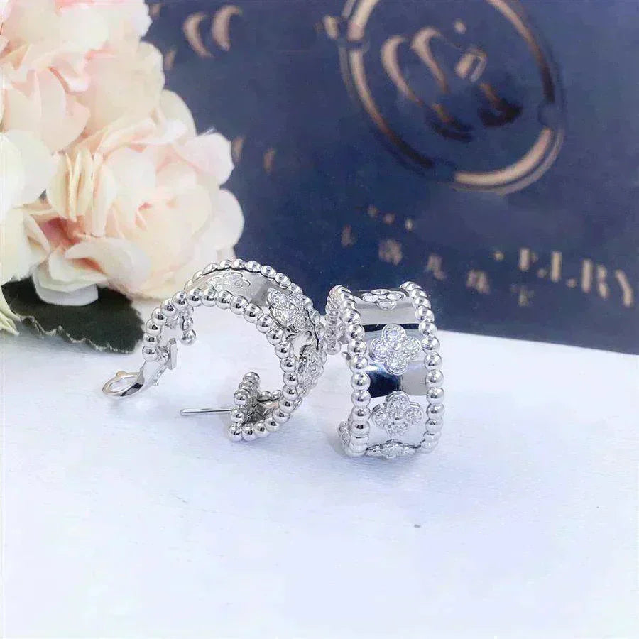 [レノビアジュエリー]ペルレー ダイヤモンド ピアス
