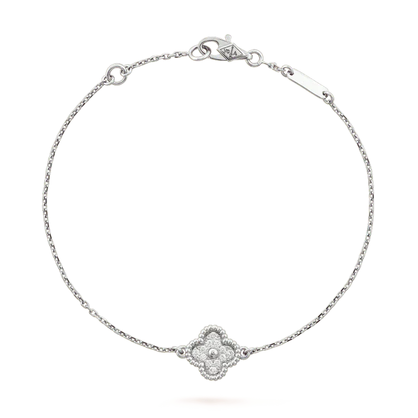 [Renovia Jewelry]CLOVER  SINGLE FLOWER BRACELET SILVER