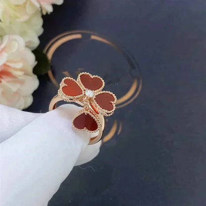 [Renovia Jewelry]SWEET CLOVER CARNELIAN RING