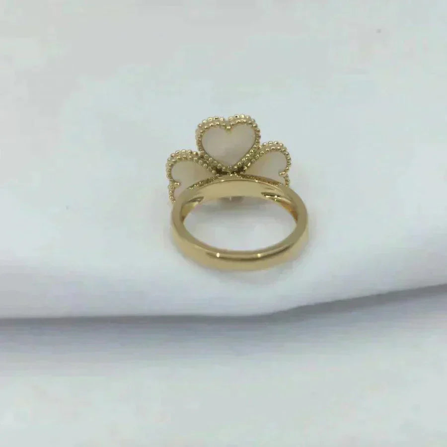 [Renovia Jewelry]SWEET CLOVER WHITE MOP RING