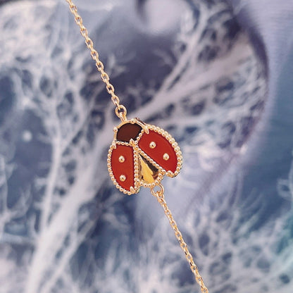 [Renovia Jewelry]LUCKY SPRING 1 MOTIF PINK GOLD BRACELET